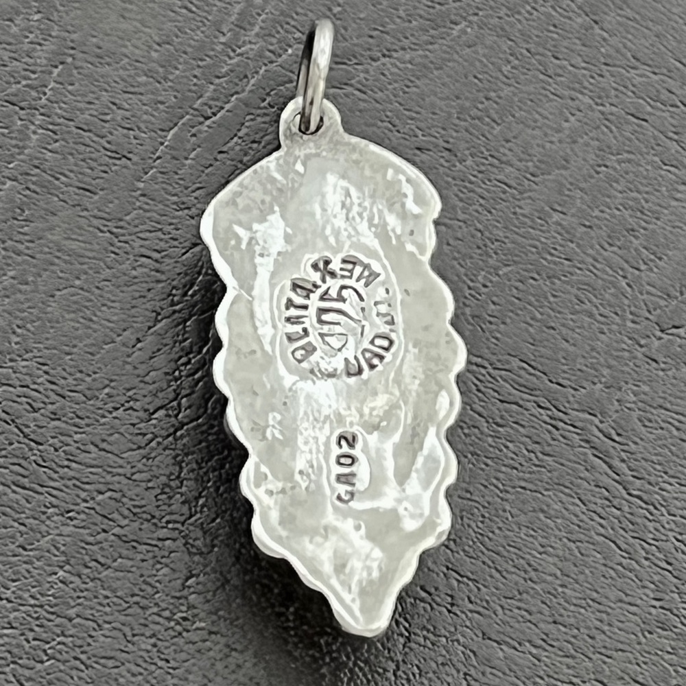 Vintage Mexican Sterling silver turquoise pendant - Picture 7 of 10